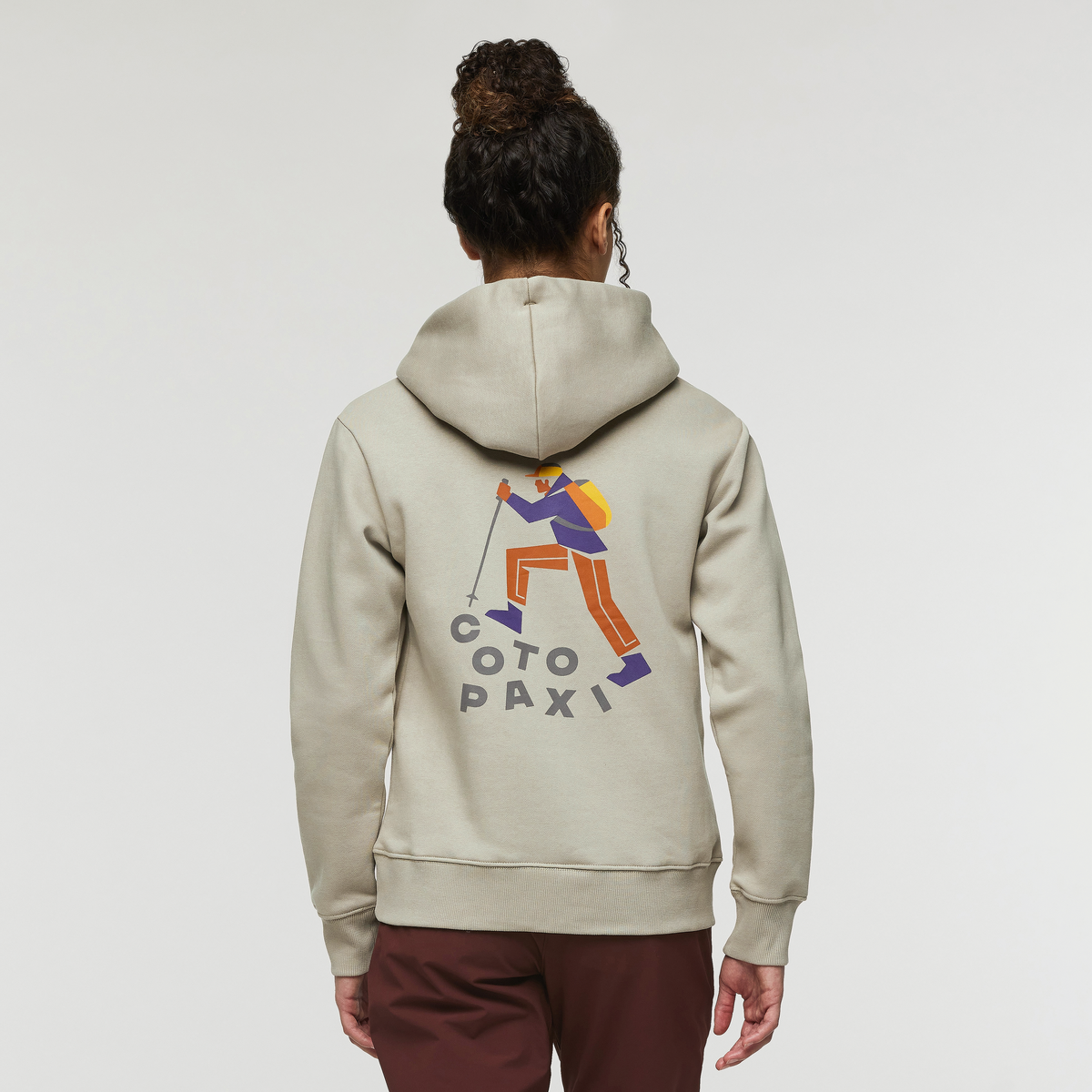 Up and Up Pullover Hoodie - Women's, Pebble, Model London