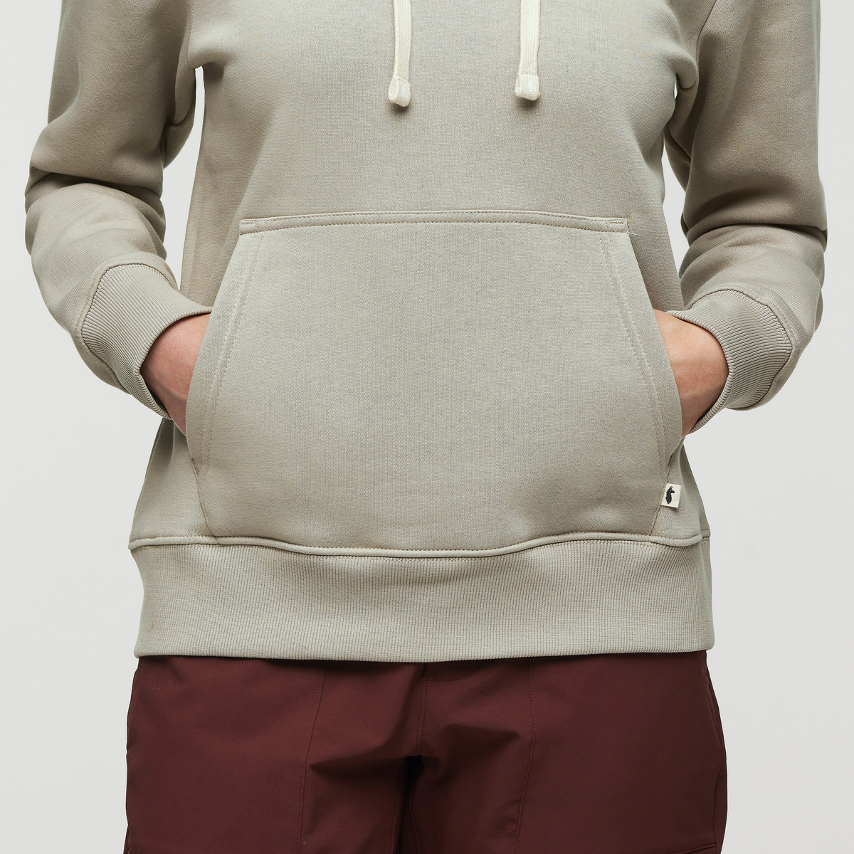 Up and Up Pullover Hoodie - Women's, Pebble, Model London