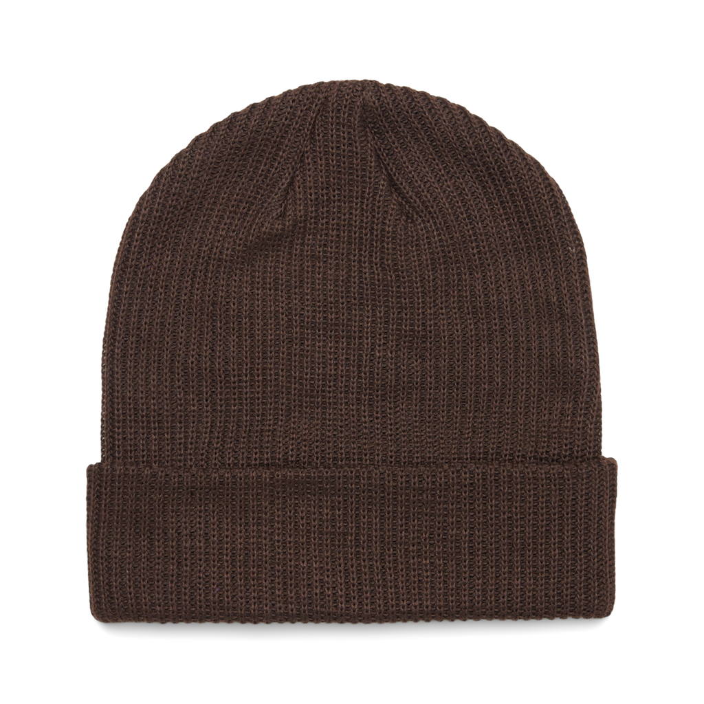 Wharf Beanie, Coffee, Detail