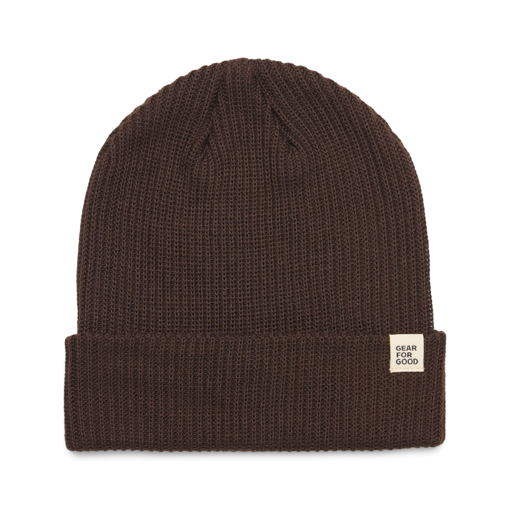Wharf Beanie, Coffee, Detail