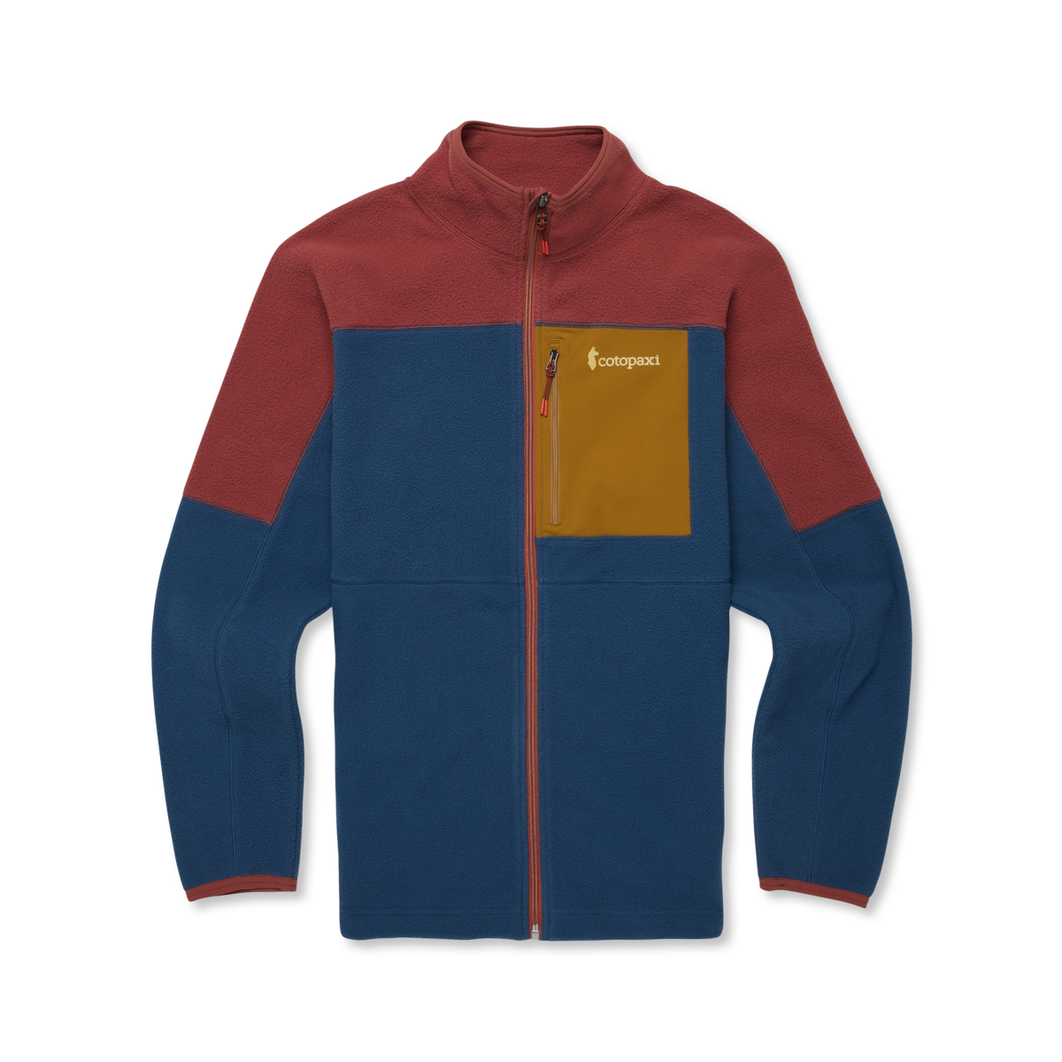 Abrazo Fleece Full-Zip Jacket - Men's, Nutmeg/Deep Sea