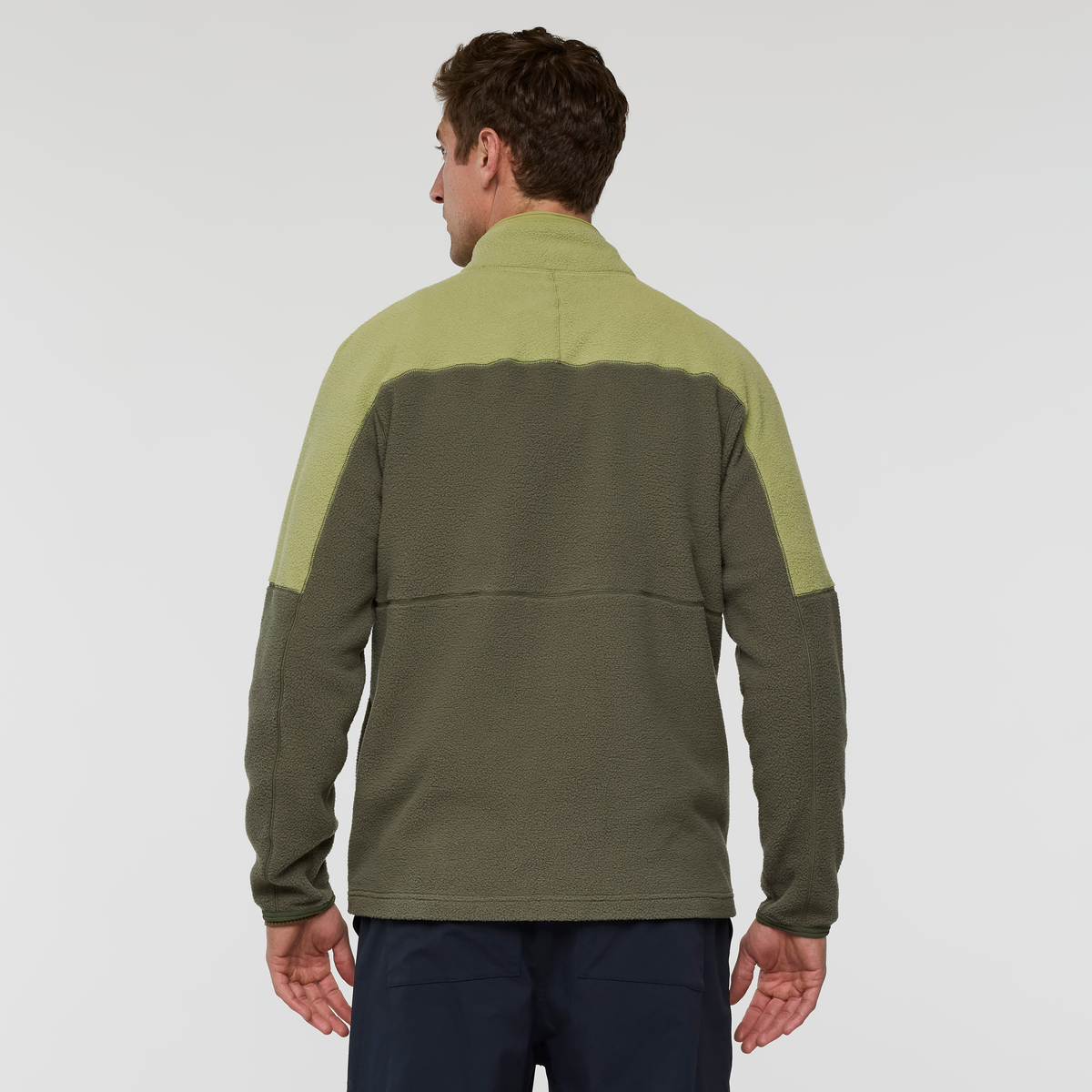 Abrazo Fleece Full-Zip Jacket - Men's, Seed/Fatigue, Model Jackson