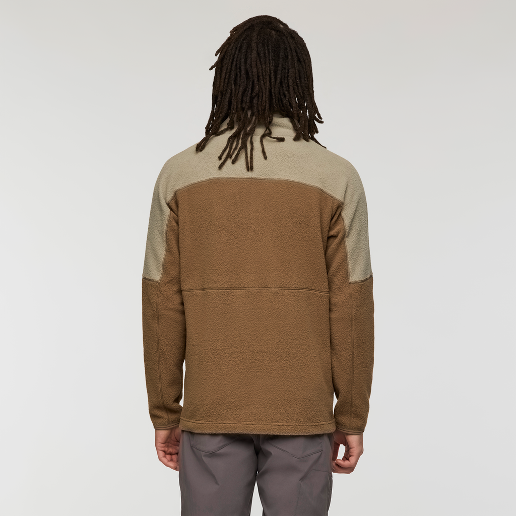 Abrazo Fleece Half-Zip Jacket - Men's, Stone/Dune, Model Kai