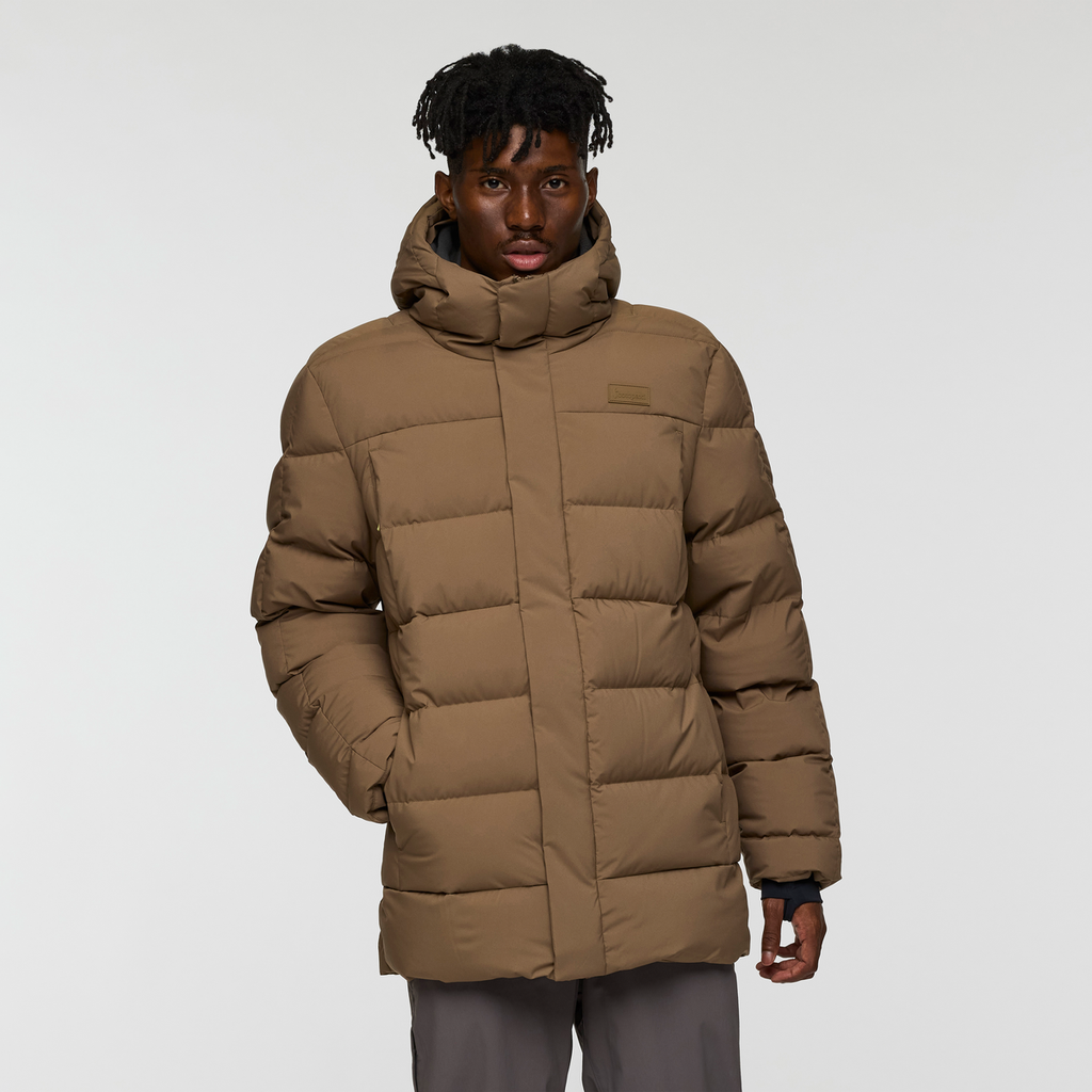 Alivio Down Parka - Men's, Dune, Model Nicolas