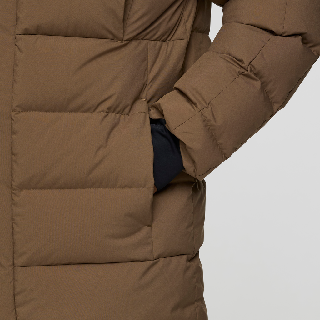 Alivio Down Parka - Men's, Dune, Model Nicolas