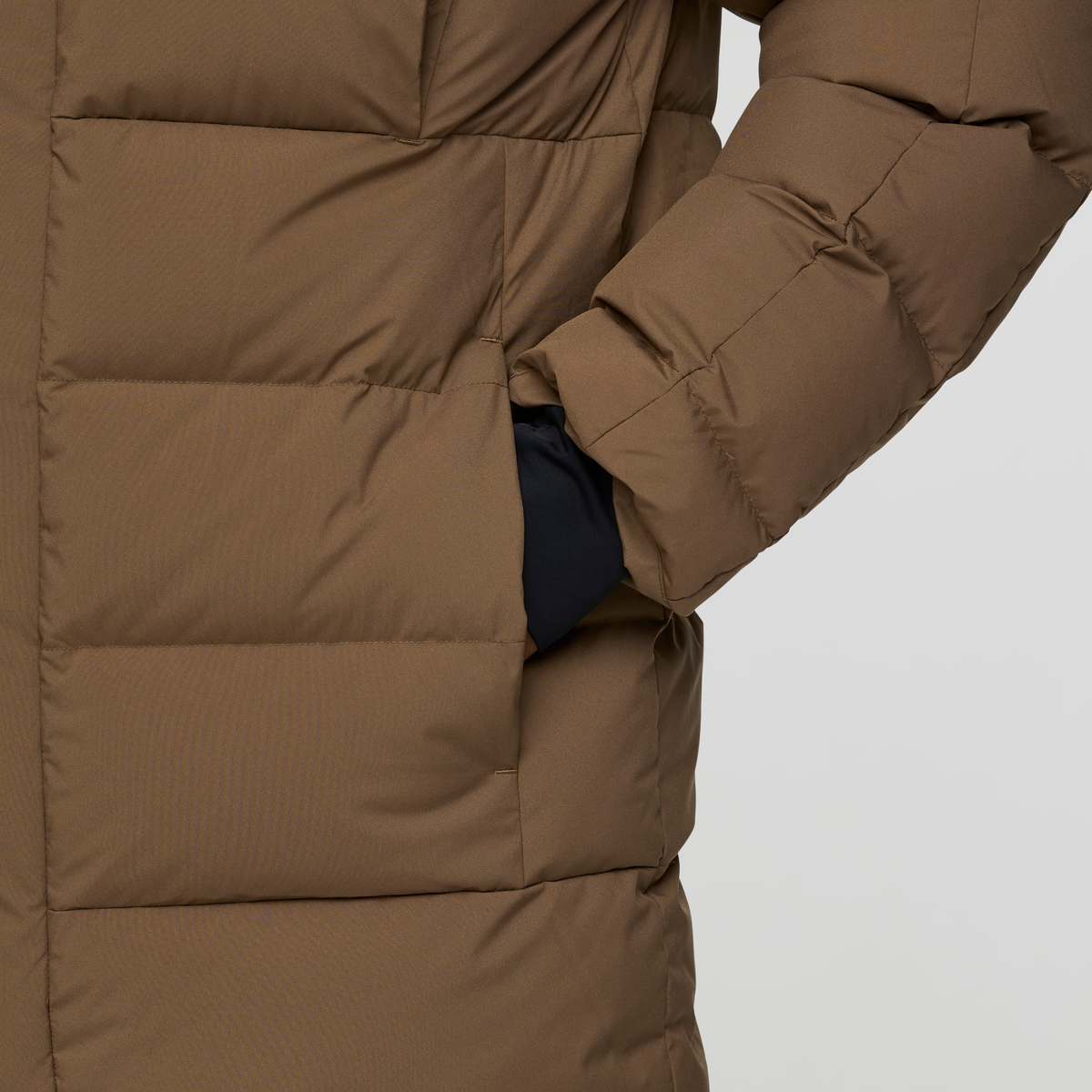 Alivio Down Parka - Men's, Dune, Model Nicolas