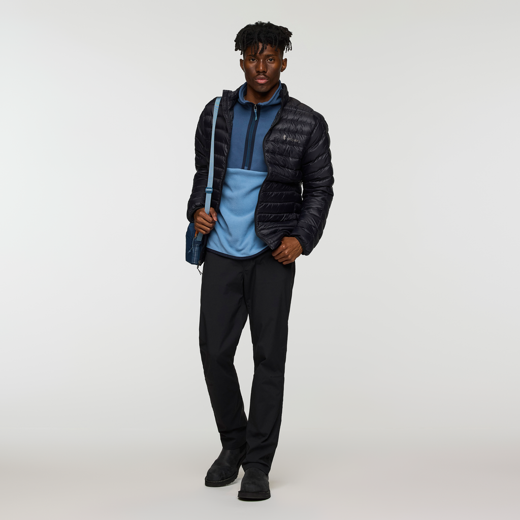 Amado Fleece Pullover - Men's, Deep Sea/Fjord, Model Nicolas