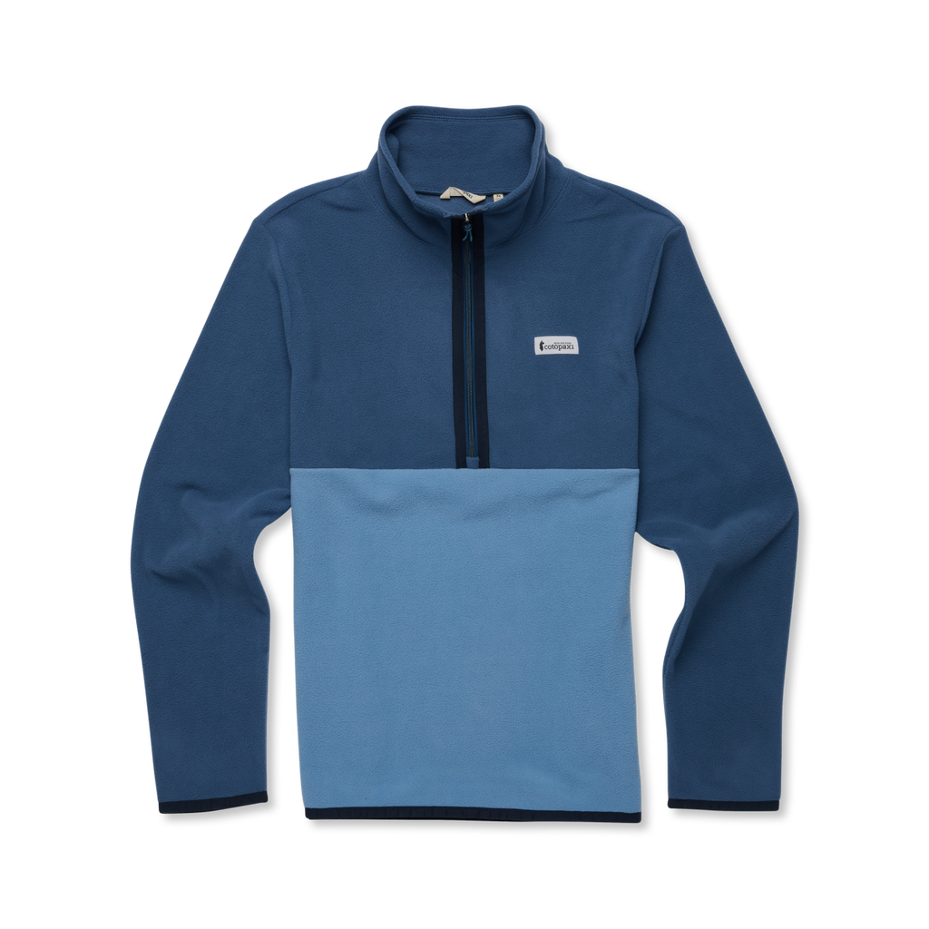 Amado Fleece Pullover - Men's, Deep Sea/Fjord, Model Nicolas