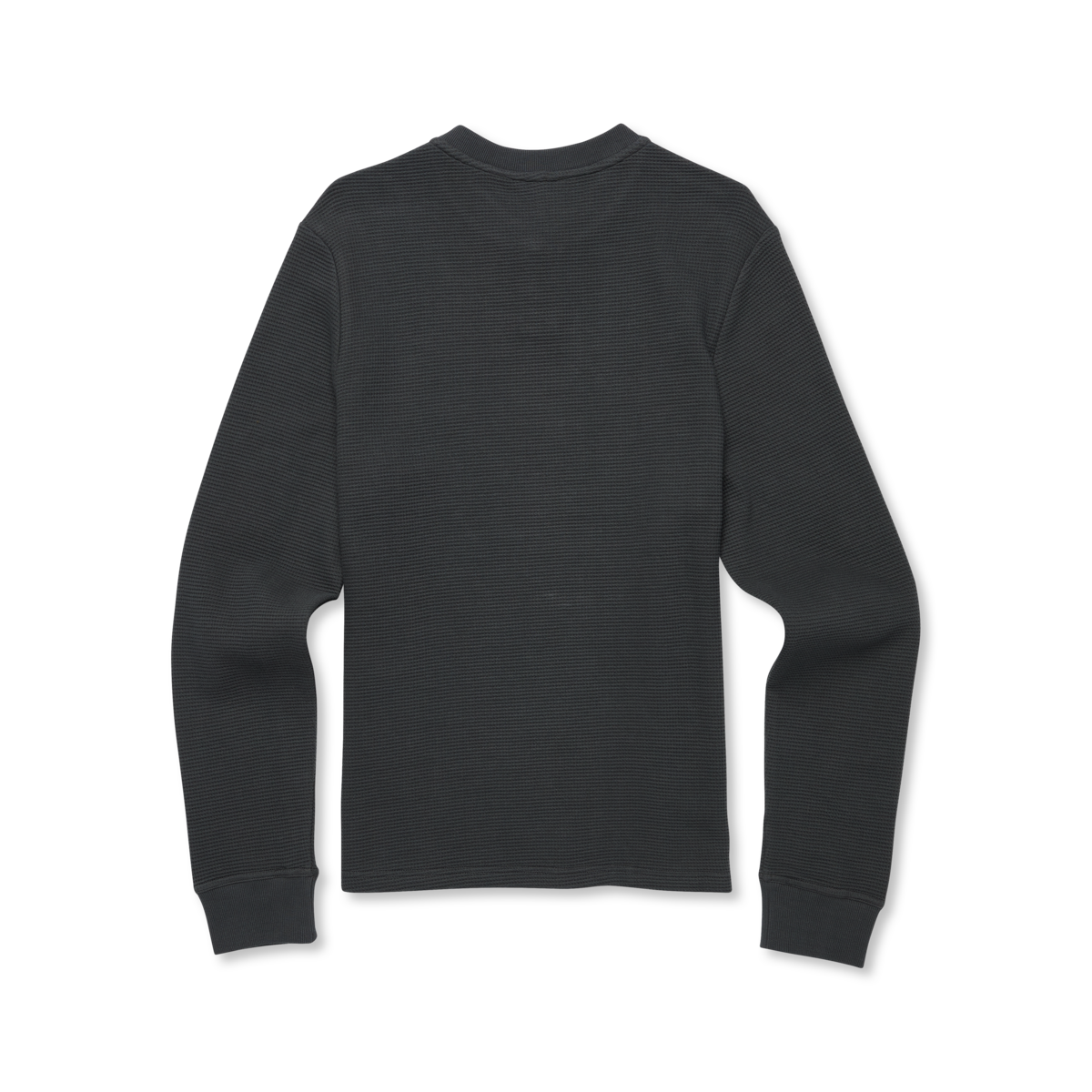 Atajo Long-Sleeve Waffle Henley - Men's, Charcoal, Model Kai
