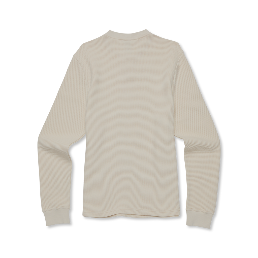 Atajo Long-Sleeve Waffle Henley - Men's, Cream, Model Kai