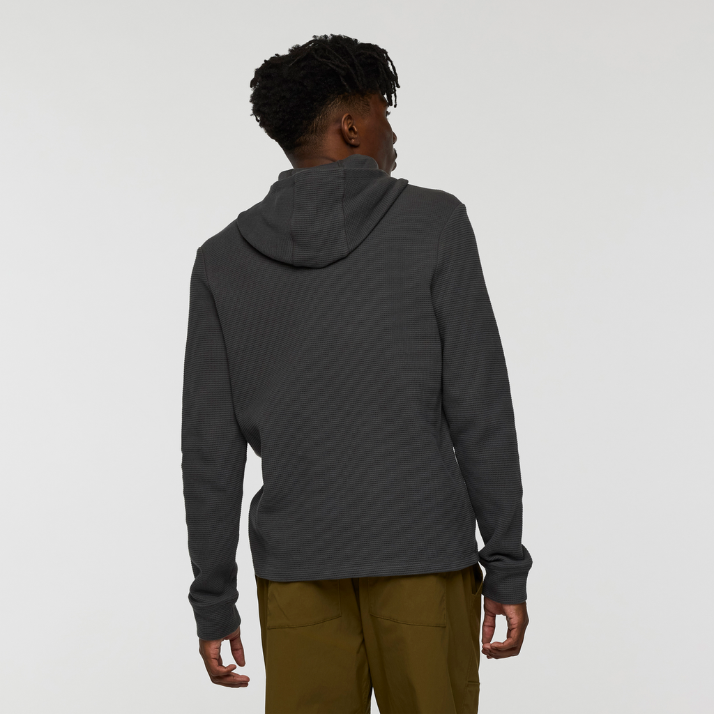 Atajo Long-Sleeve Waffle Hoodie - Men's, Charcoal, Model Nicolas