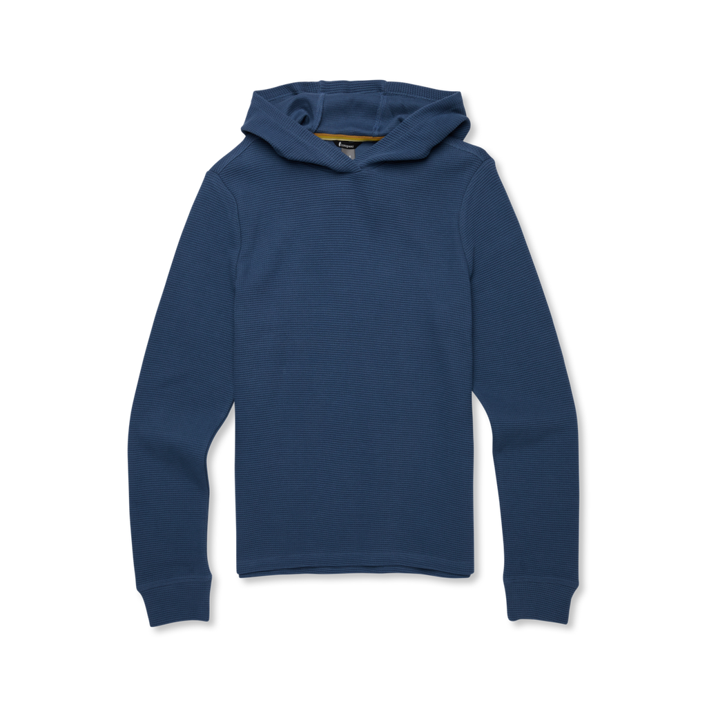 Atajo Long-Sleeve Waffle Hoodie - Men's, Deep Sea, Model Nicolas, flatlay