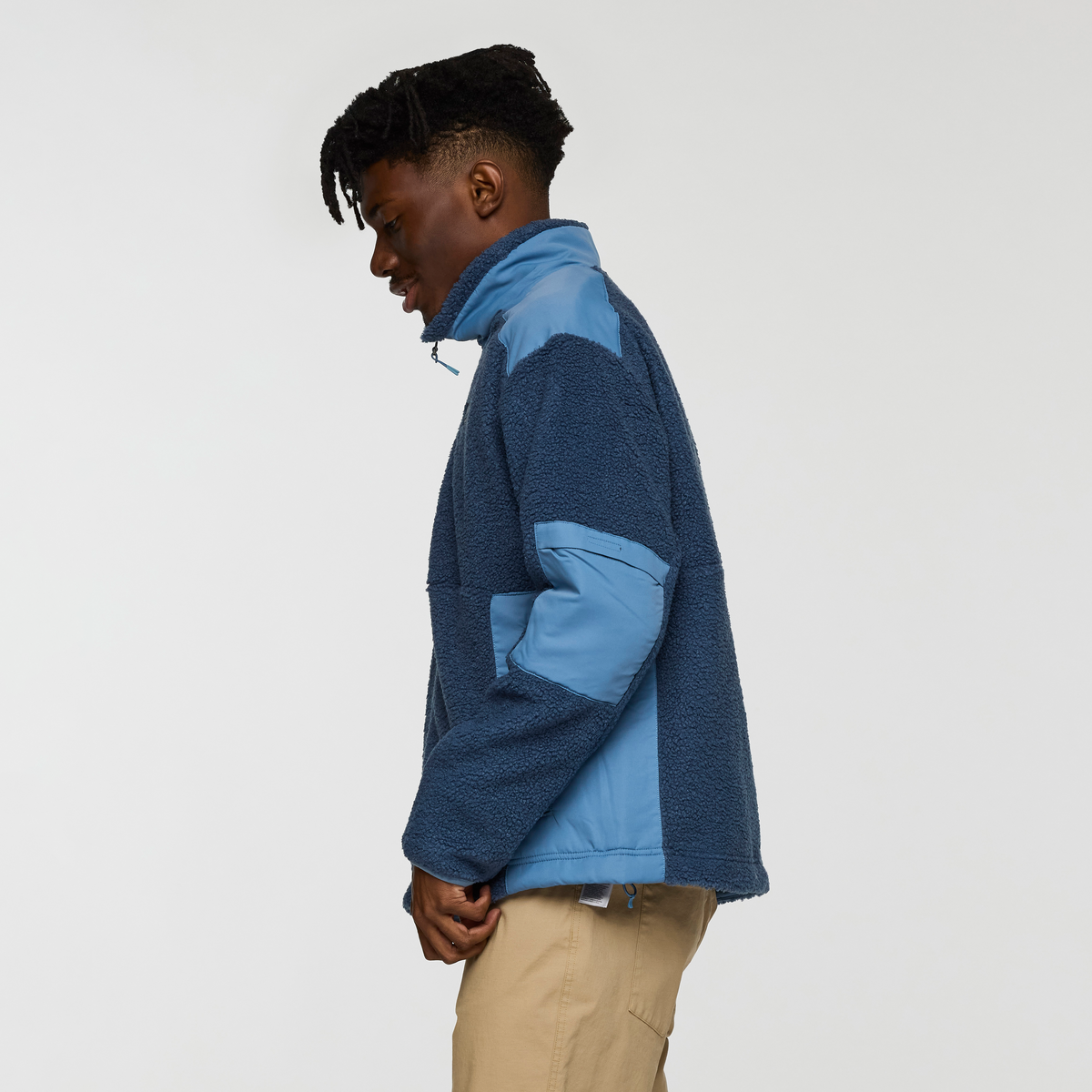 Bacano Fleece Jacket - Men's, Deep Sea/Fjord, Model Nicolas