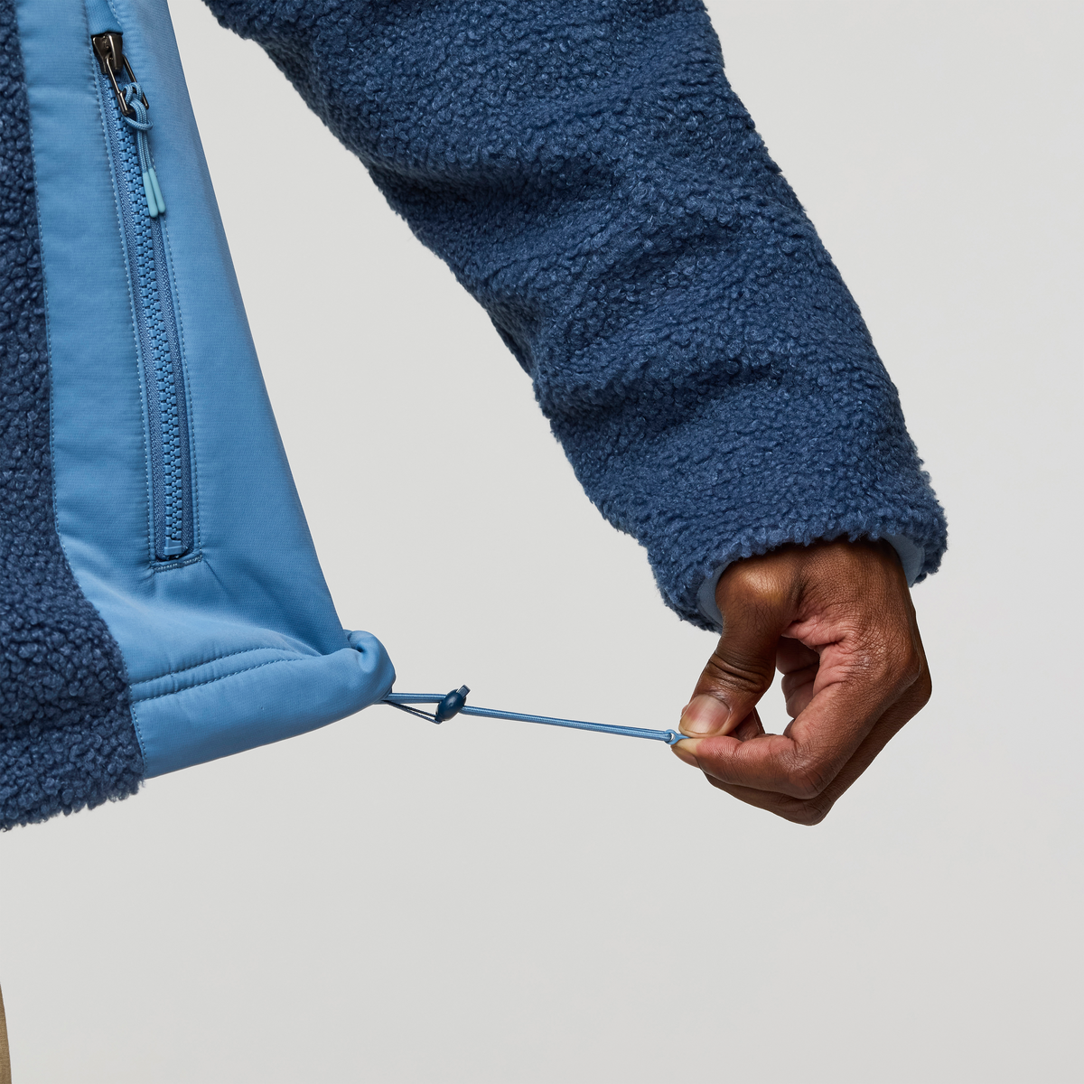 Bacano Fleece Jacket - Men's, Deep Sea/Fjord, Model Nicolas