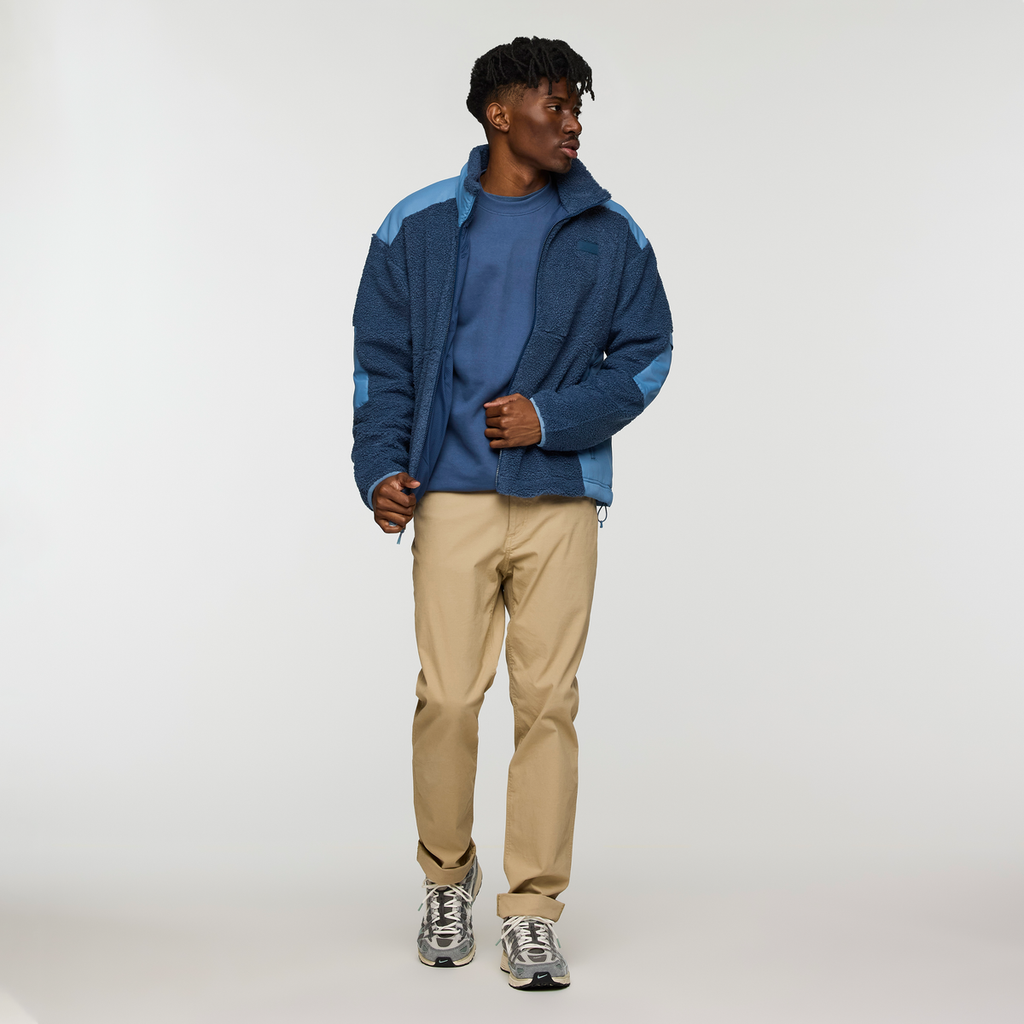 Bacano Fleece Jacket - Men's, Deep Sea/Fjord, Model Nicolas