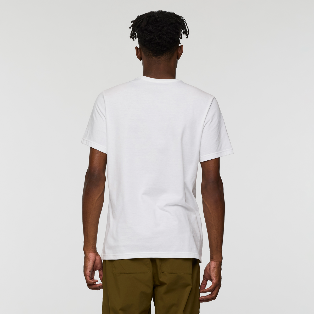 Bitmap Llama T-Shirt - Men's, White, Model Nicolas