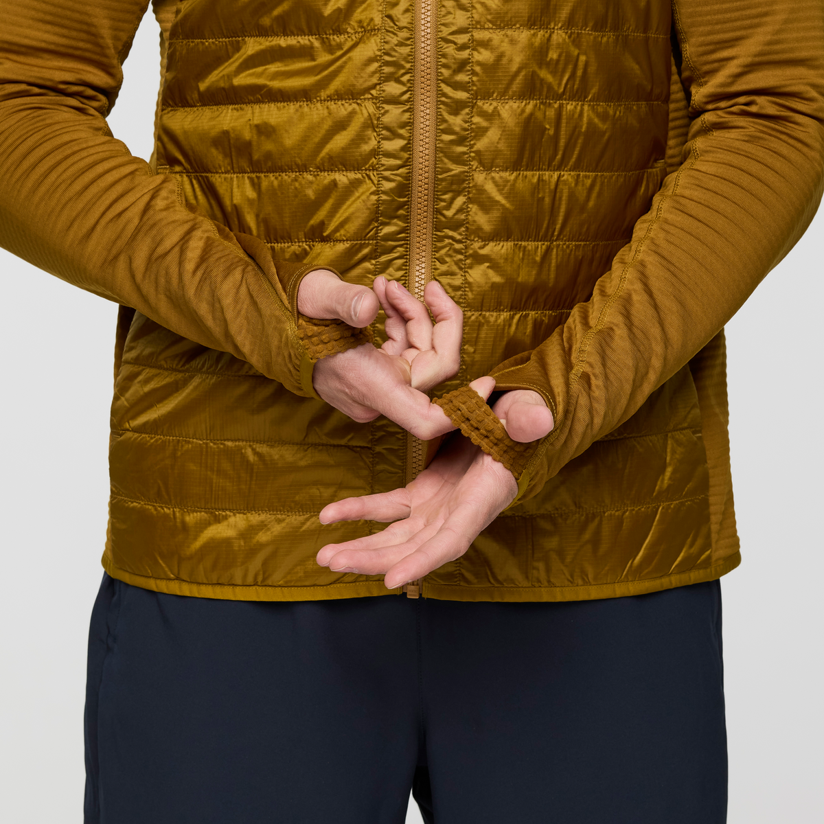Capa Hybrid Insulated Hooded Jacket - Men's, Bronze, Model Jackson