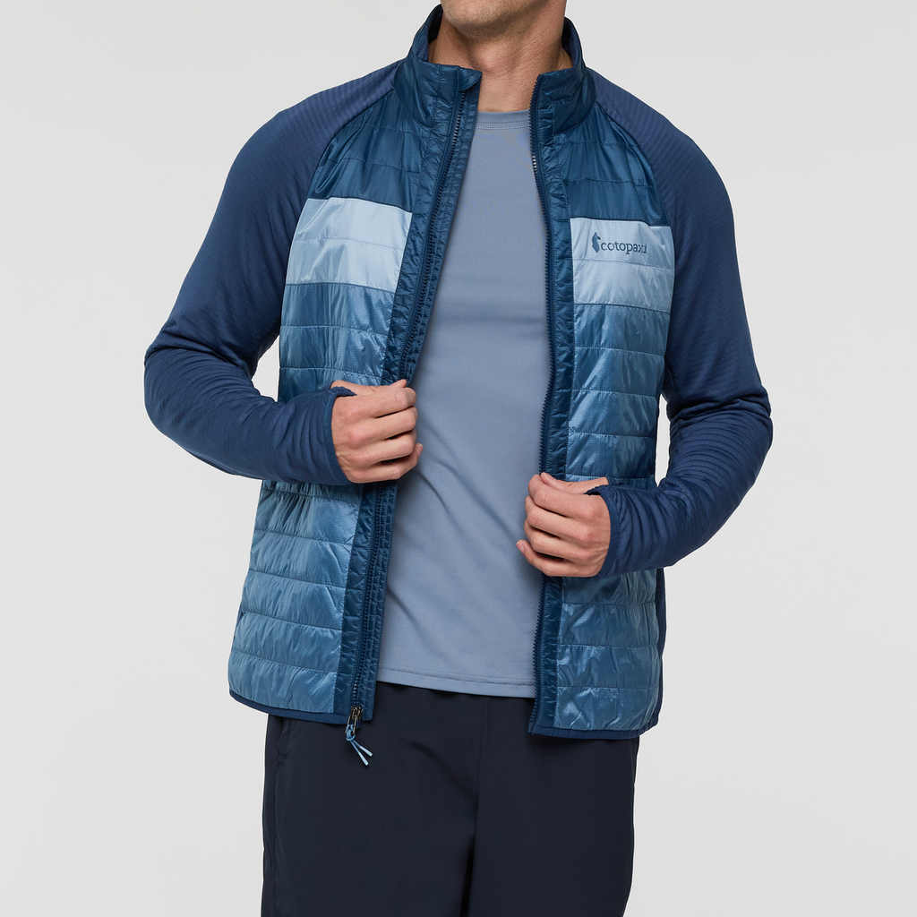 Capa Hybrid Insulated Jacket - Men's, Deep Sea/Fjord, Model Jackson