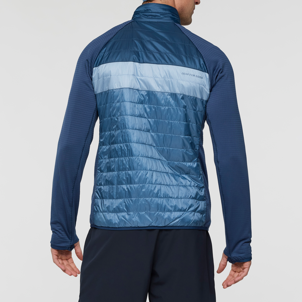 Capa Hybrid Insulated Jacket - Men's, Deep Sea/Fjord, Model Jackson