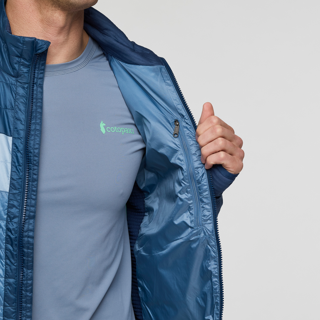 Capa Hybrid Insulated Jacket - Men's, Deep Sea/Fjord, Model Jackson