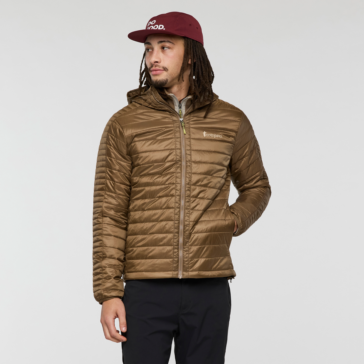 Capa Insulated Hooded Jacket - Men's, Dune, Model Kai