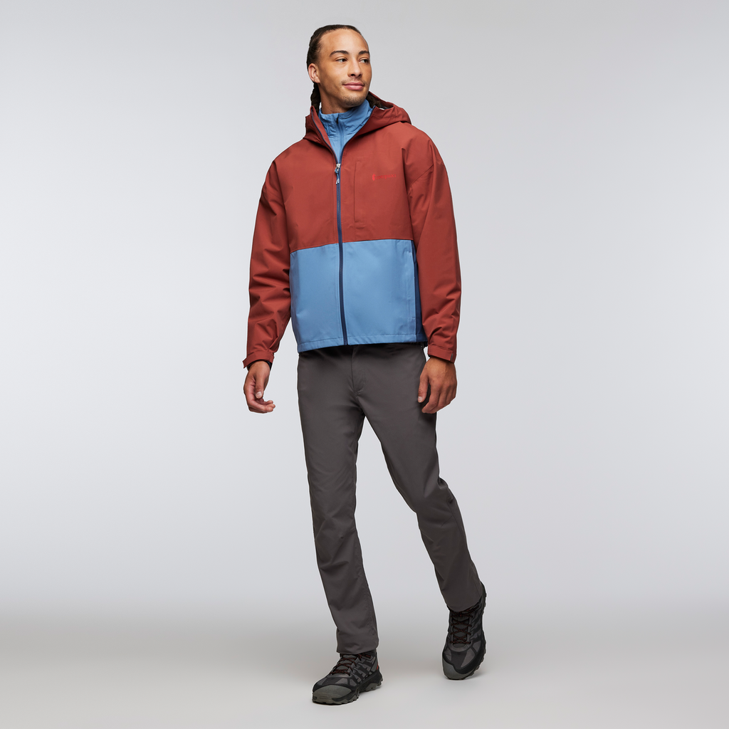 Cielo Rain Jacket - Men's, Nutmeg/Fjord, Model Kai