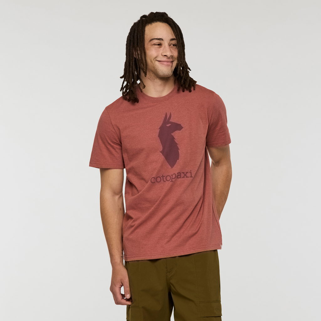 Cotopaxi Llama T-Shirt - Men's, Nutmeg, Model Kai