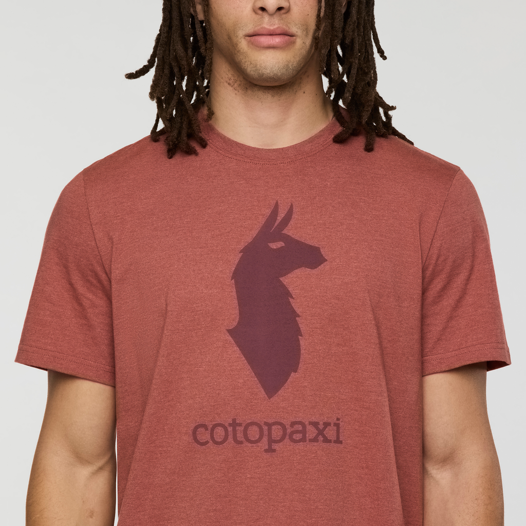 Cotopaxi Llama T-Shirt - Men's, Nutmeg, Model Kai