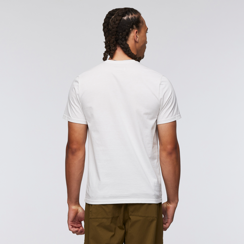 Cotopaxi Mountain T-Shirt - Men's, White, Model Kai