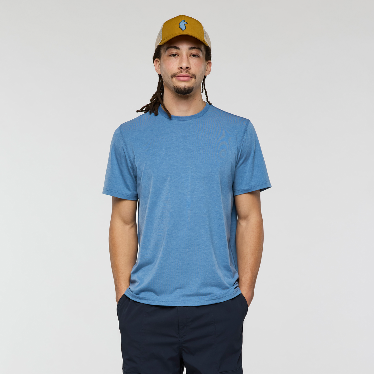Empaca Crew T-Shirt - Men's, Fjord, Model Kai