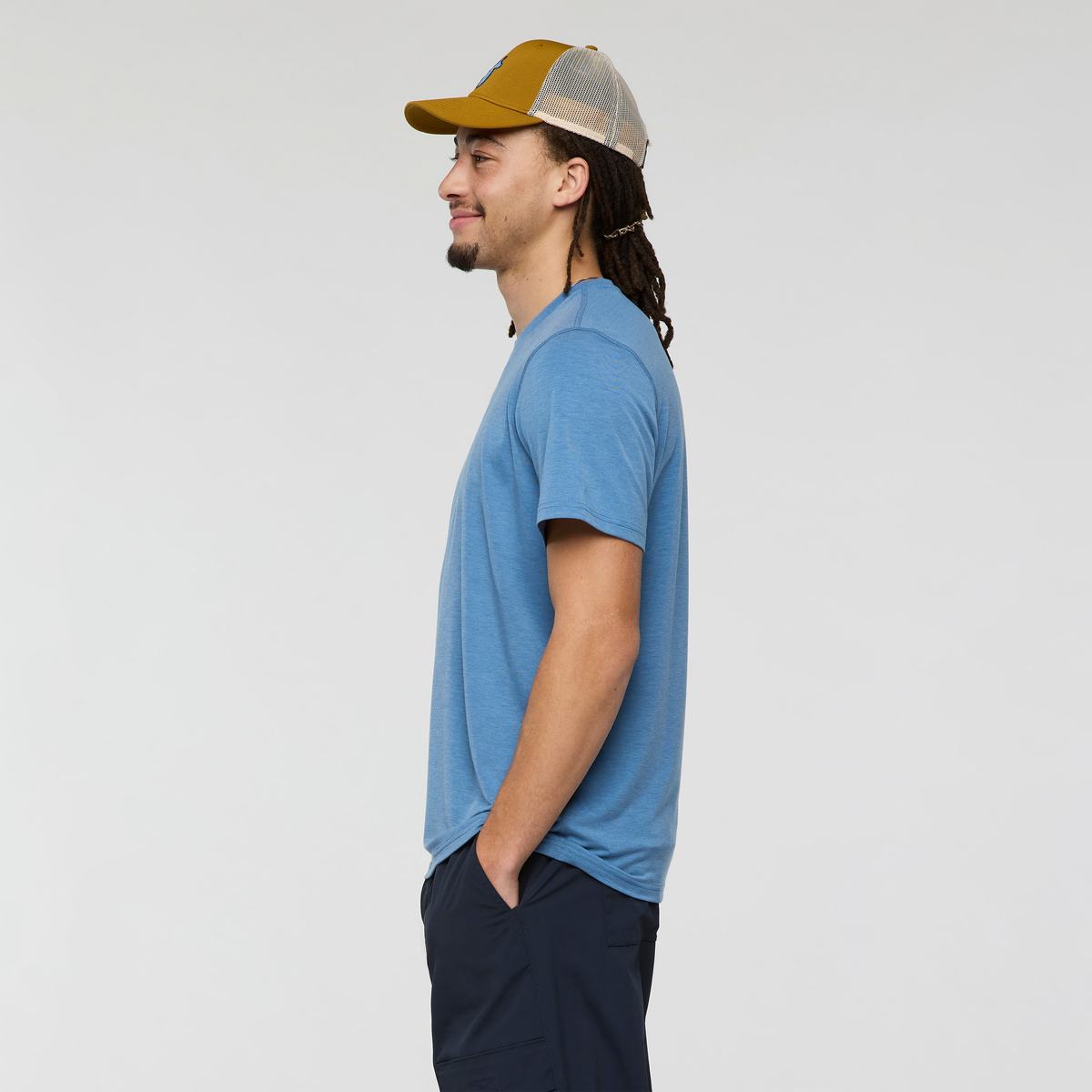 Empaca Crew T-Shirt - Men's, Fjord, Model Kai