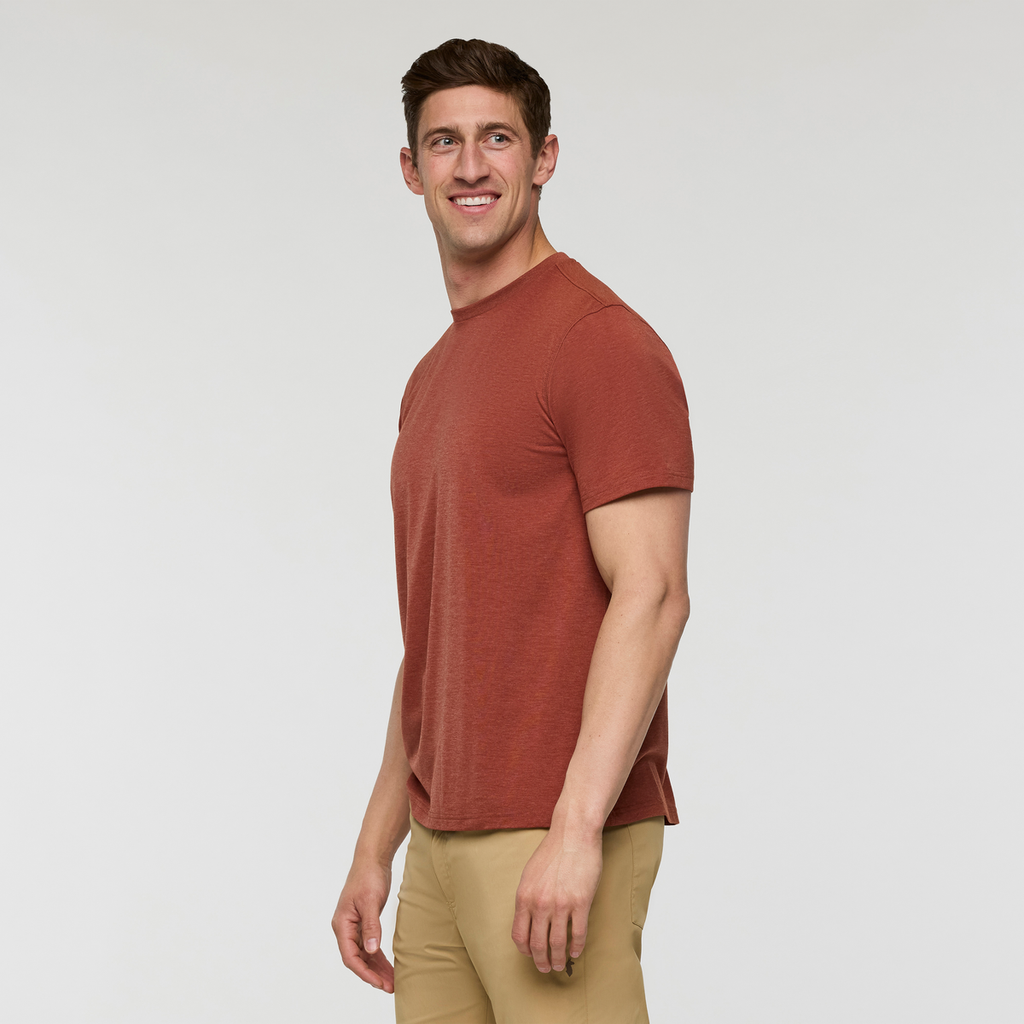 Empaca Crew T-Shirt - Men's, Nutmeg, Model Jackson