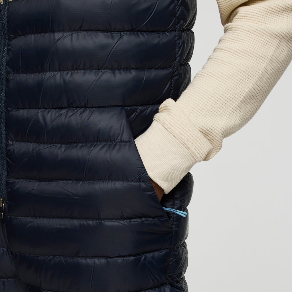 Fuego Down Overall - Men's, Carbon Stripes, Model Nicolas