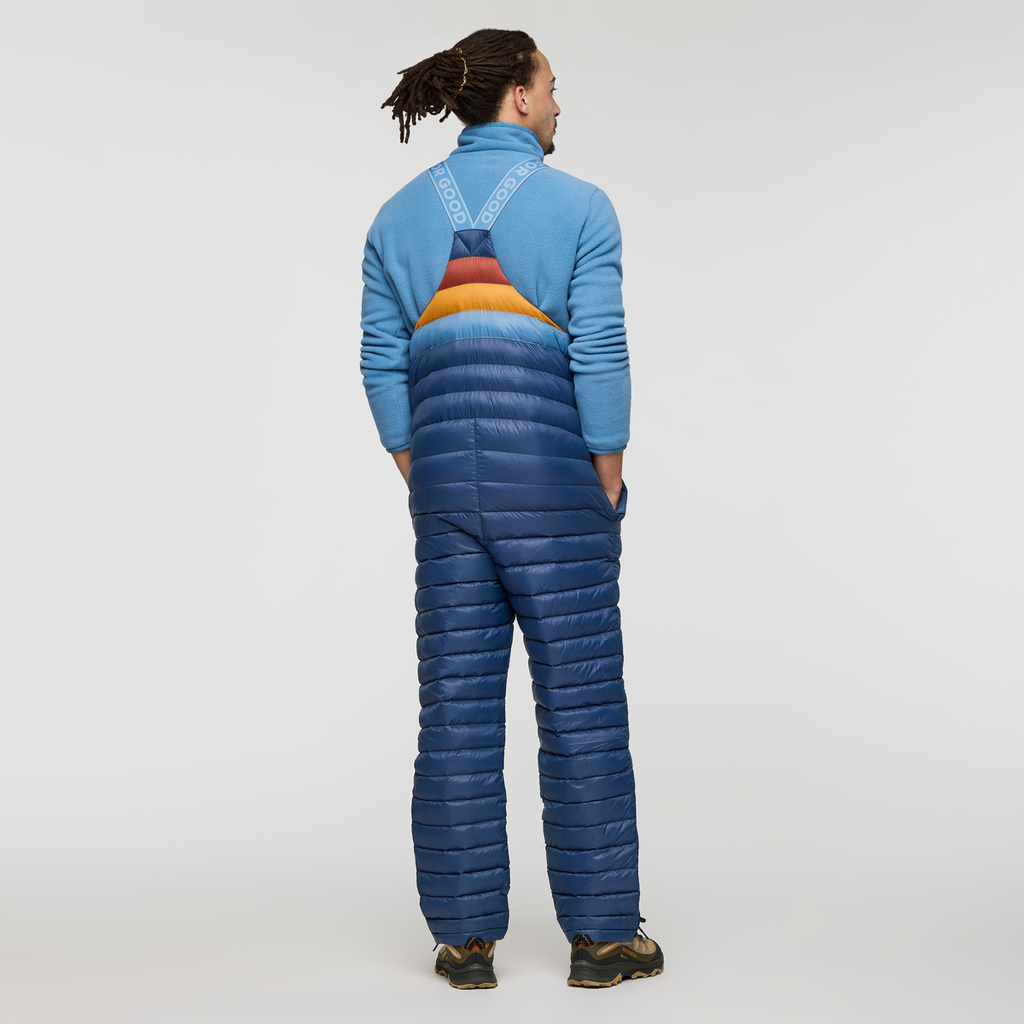 Fuego Down Overall - Men's, Deep Sea Stripes, Model Kai