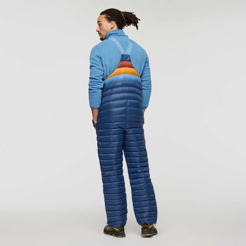 Fuego Down Overall - Men's, Deep Sea Stripes, Model Kai