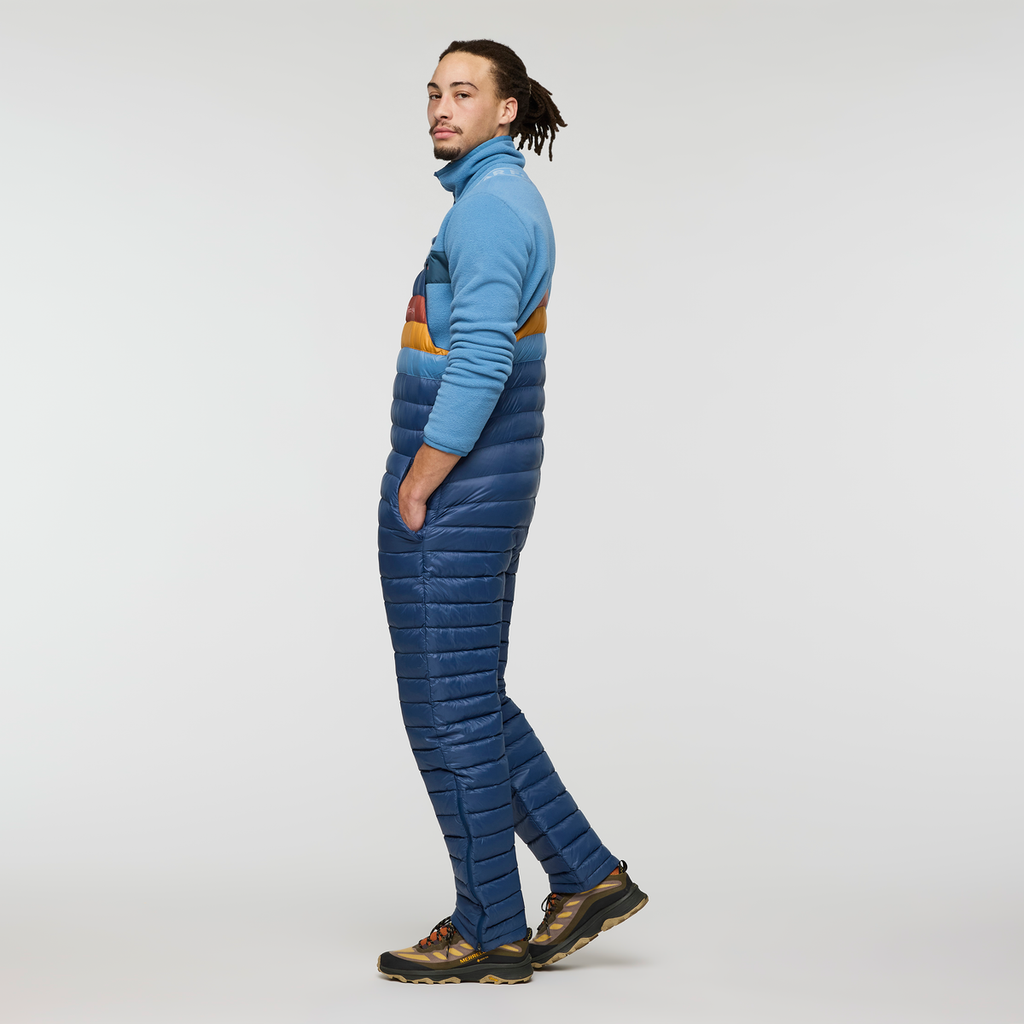 Fuego Down Overall - Men's, Deep Sea Stripes, Model Kai