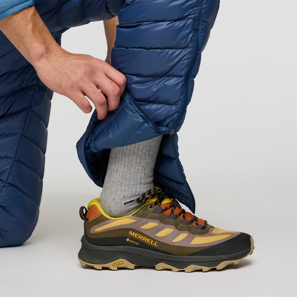 Fuego Down Overall - Men's, Deep Sea Stripes, Model Kai