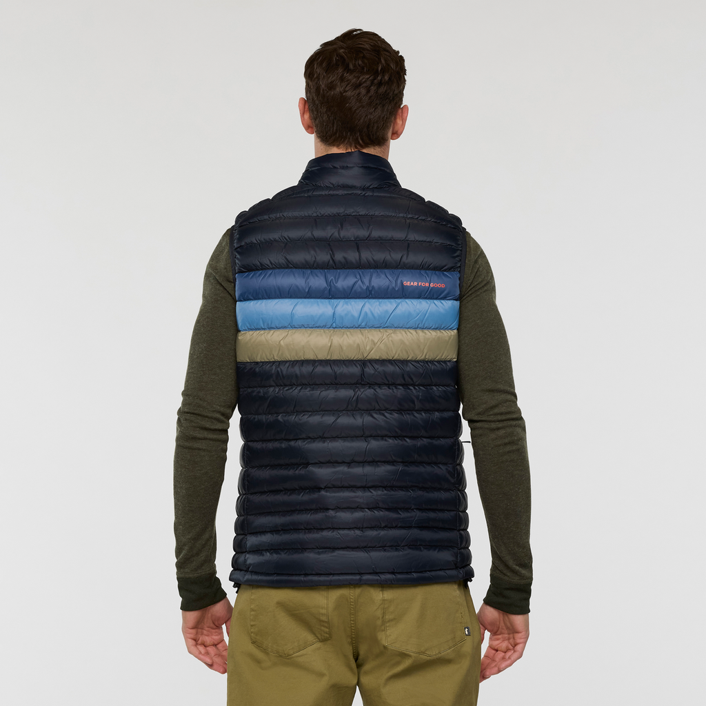 Fuego Down Vest - Men's, Carbon Stripes, Model Jackson