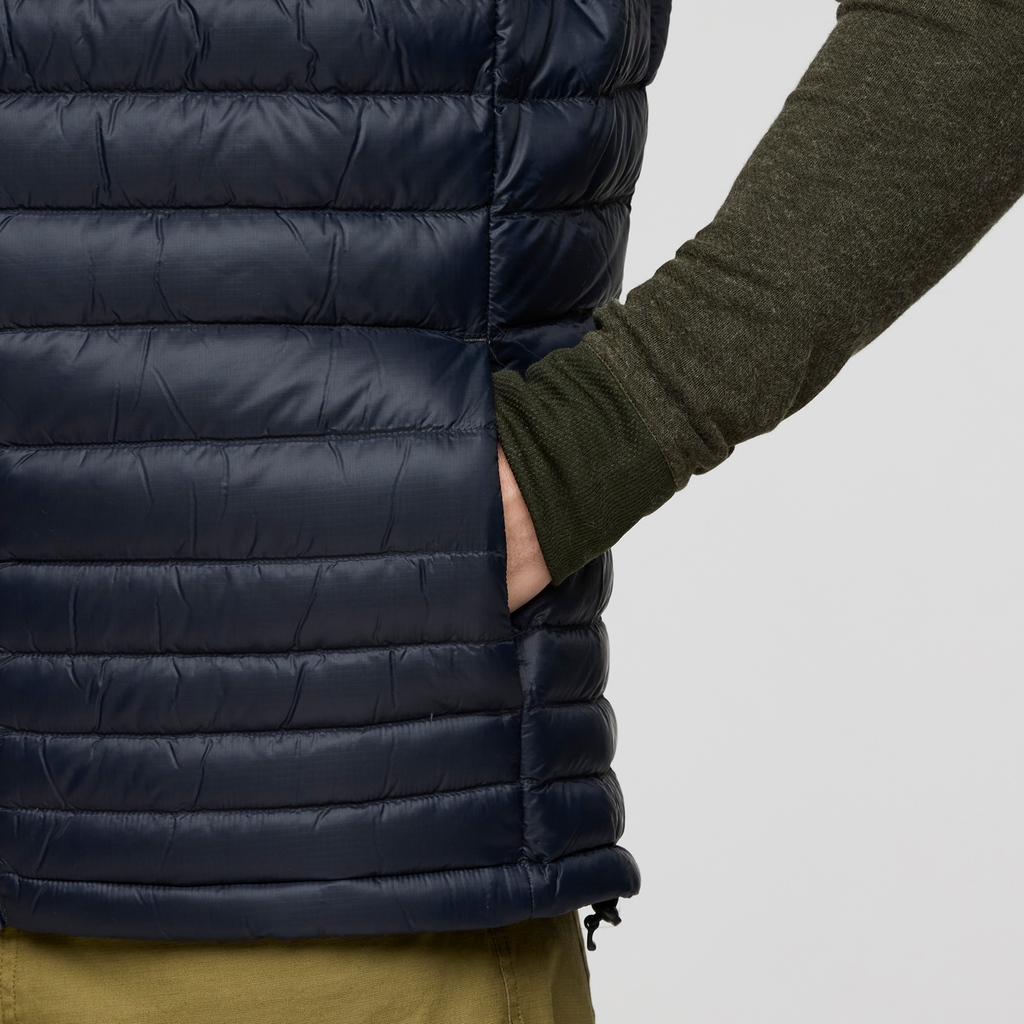 Fuego Down Vest - Men's, Carbon Stripes, Model Jackson