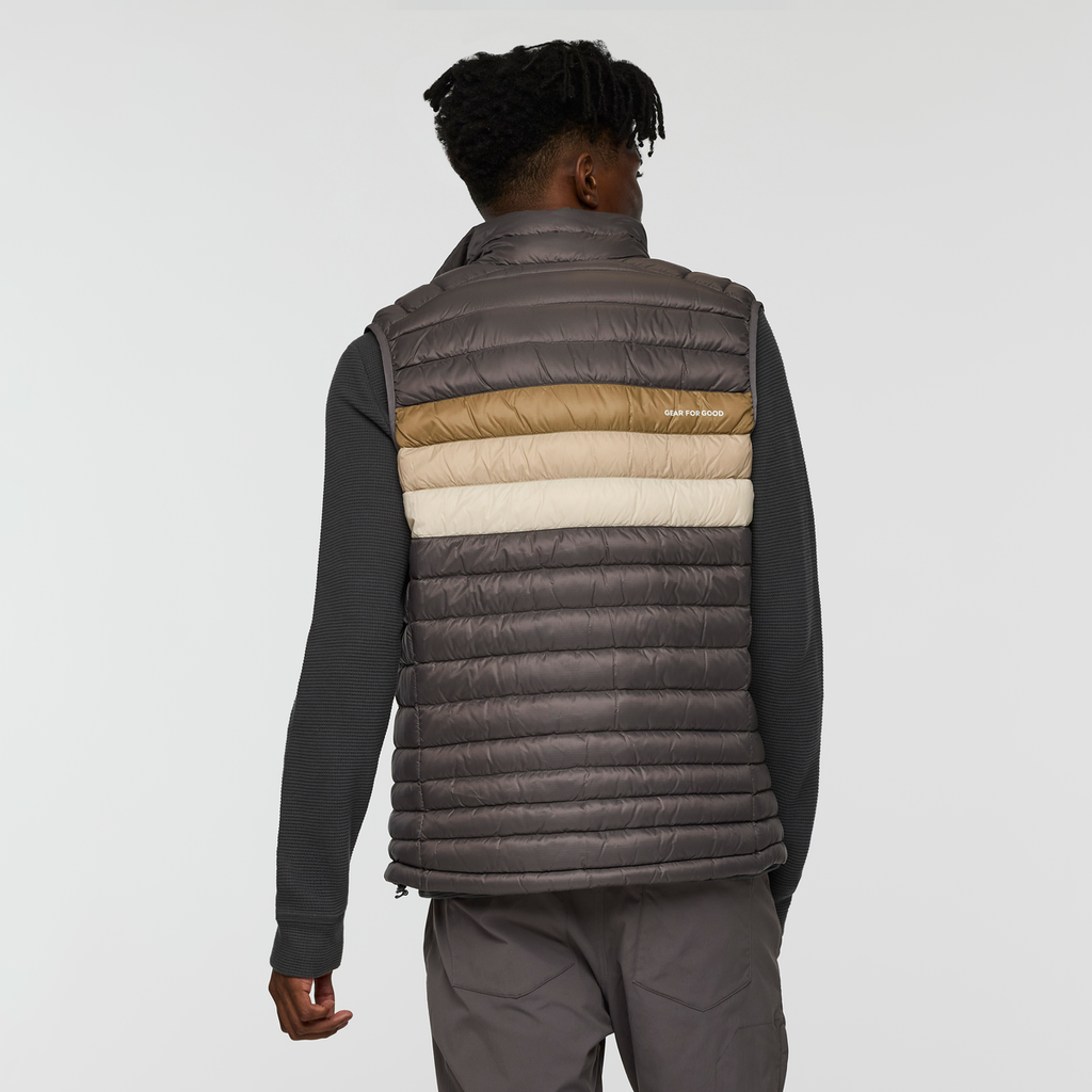 Fuego Down Vest - Men's, Cinder Stripes, Model Nicolas