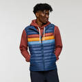 Fuego Down Vest - Men's, Deep Sea Stripes, Model Nicolas