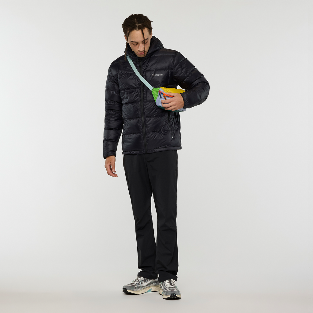 Fuego Max Down Hooded Jacket - Men's, Cotopaxi Black, Model Kai