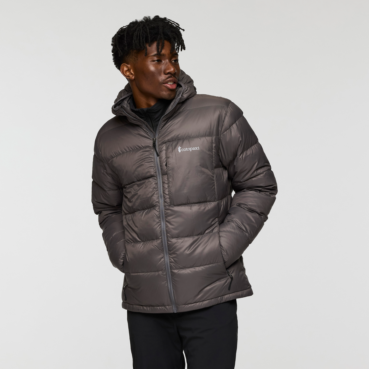Fuego Max Down Hooded Jacket - Men's, Cotopaxi Cinder, Model Nicolas