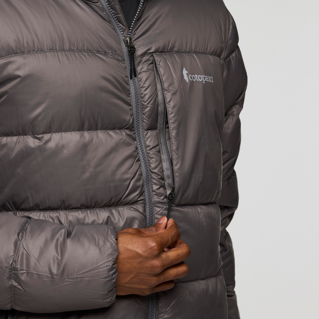 Fuego Max Down Hooded Jacket - Men's, Cotopaxi Cinder, Model Nicolas