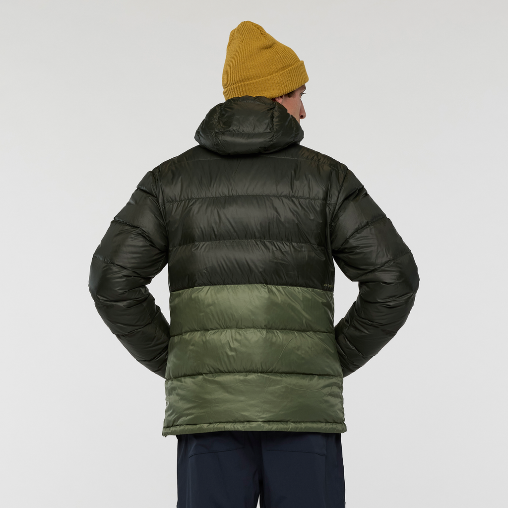Fuego Max Down Hooded Jacket - Men's, Woods/Fatigue, Model Jackson