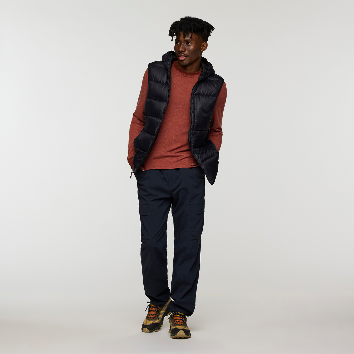 Fuego Max Down Vest - Men's, Cotopaxi Black, Model Nicolas