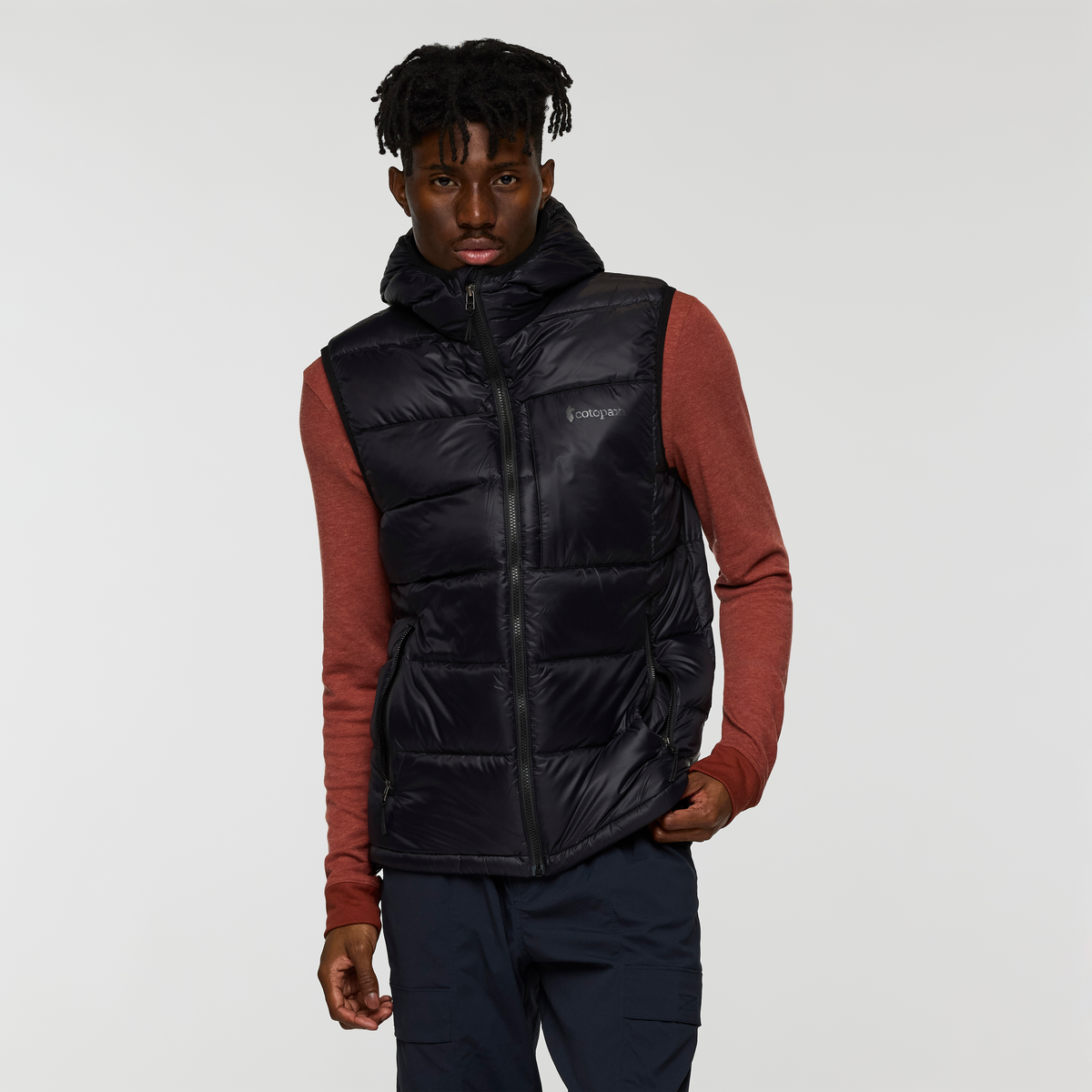 Fuego Max Down Vest - Men's, Cotopaxi Black, Model Nicolas