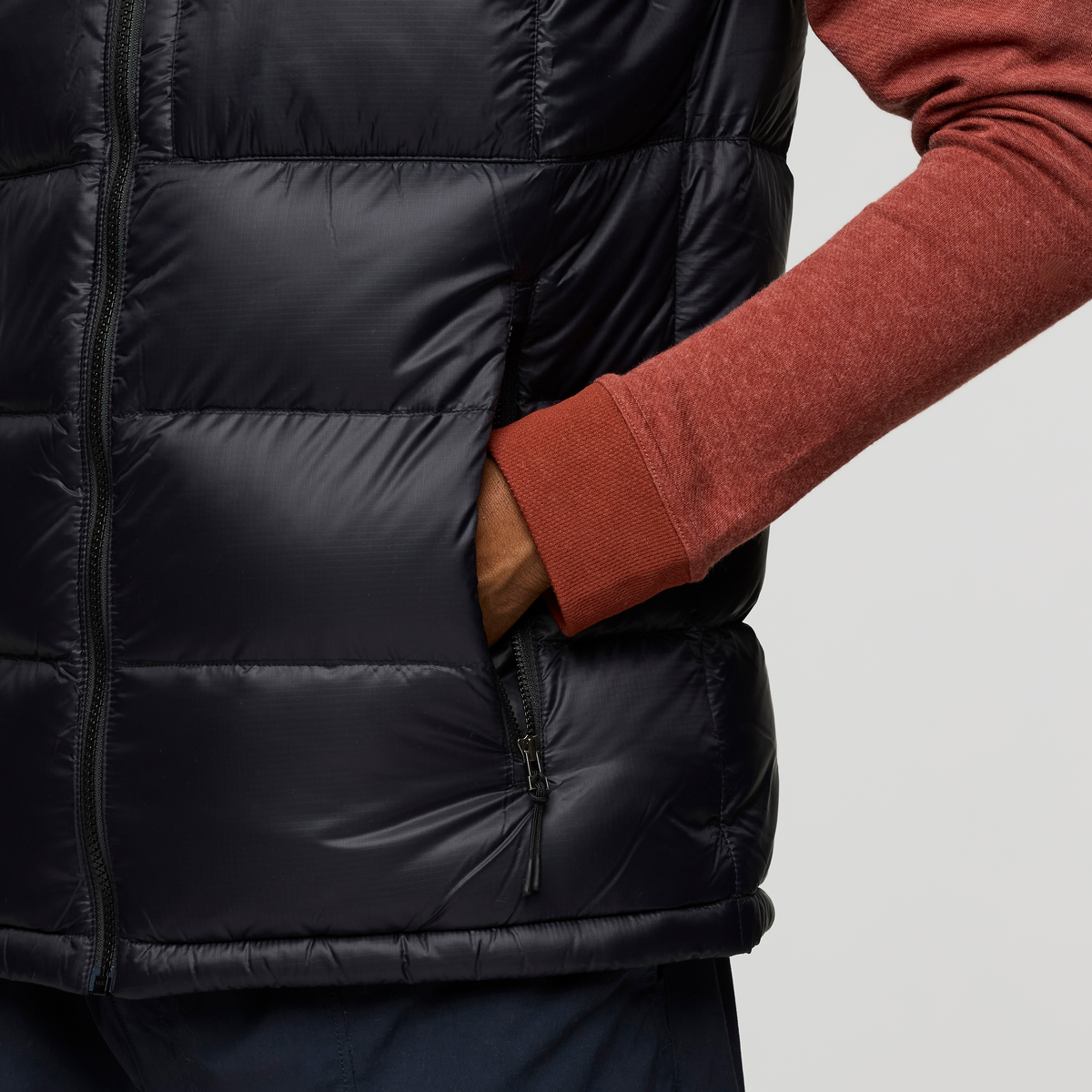 Fuego Max Down Vest - Men's, Cotopaxi Black, Model Nicolas