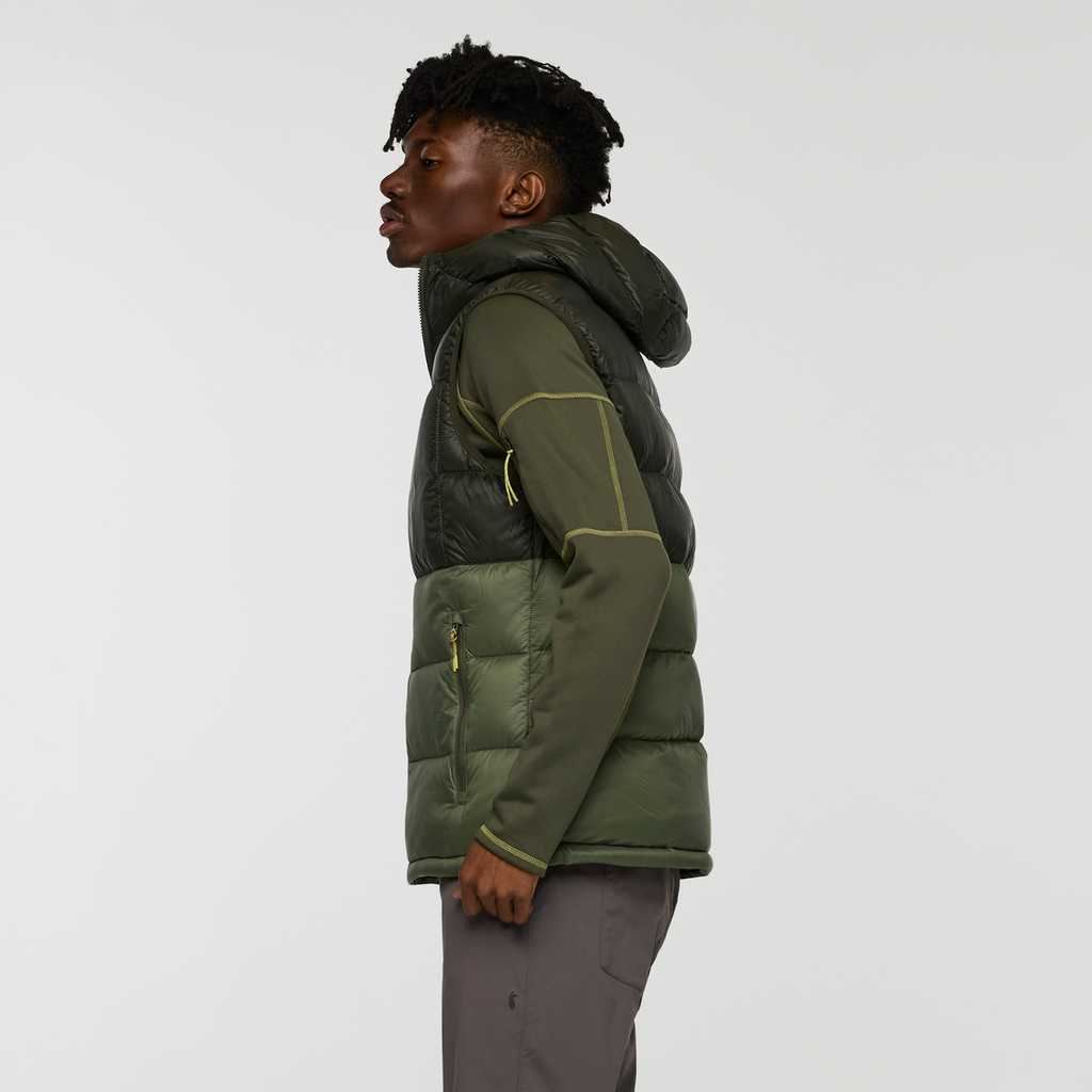 Fuego Max Down Vest - Men's, Woods/Fatigue, Model Nicolas