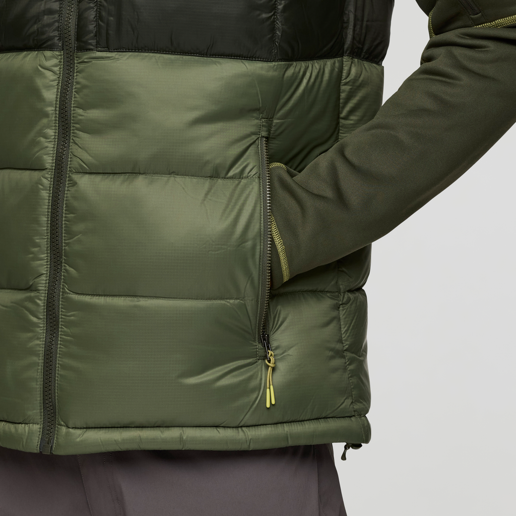Fuego Max Down Vest - Men's, Woods/Fatigue, Model Nicolas